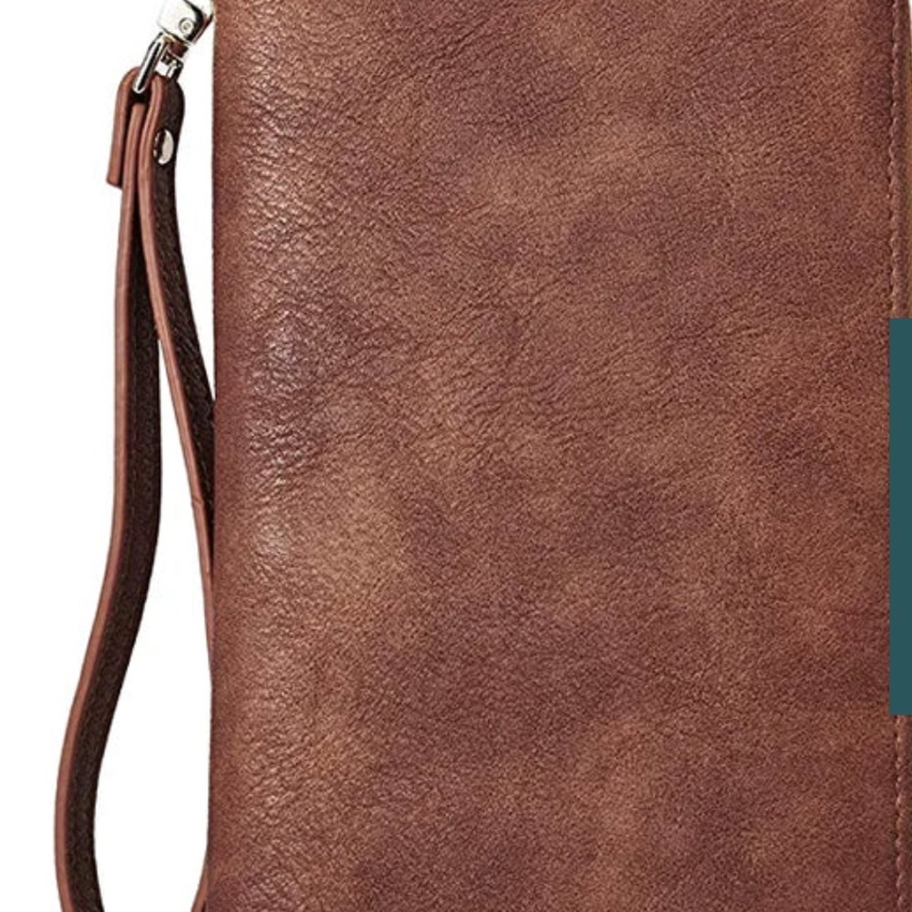 Cluci women’s large RFID blocking zip around wallet